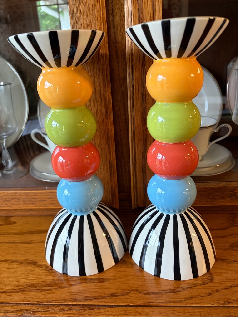 Coton Colors Pair of Candlesticks/Holders - rare find - great condition!!!